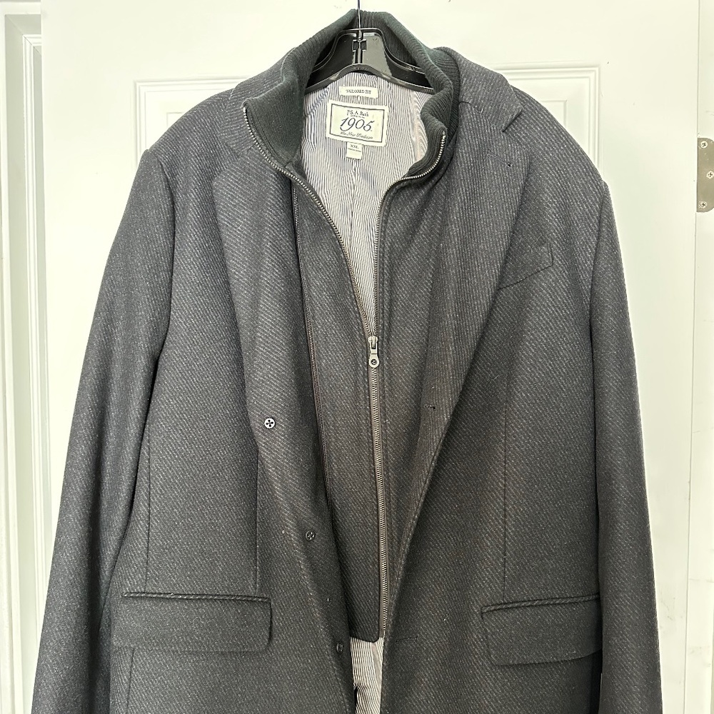 Men’s Double Zip Joseph A Bank Coat